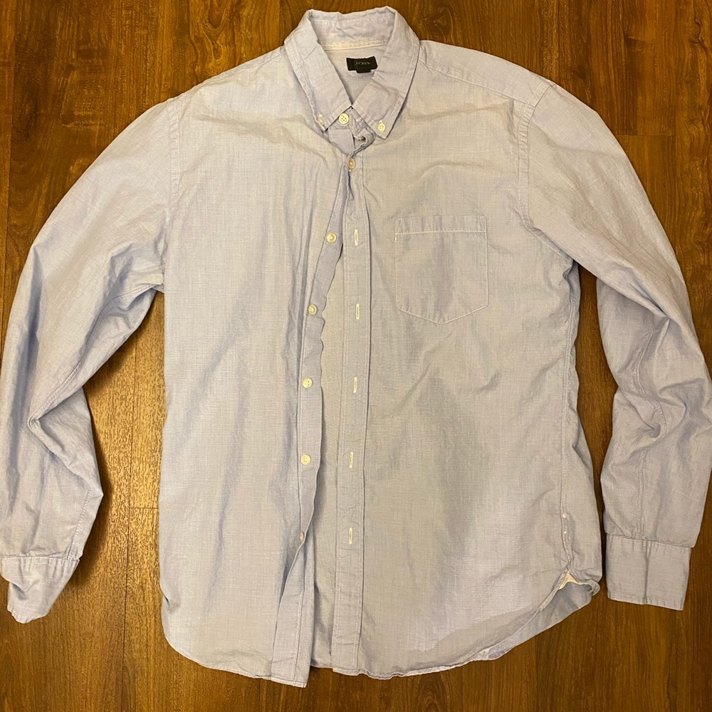 J Crew Button Up Light Blue